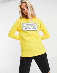 Желтый лонгслив Vans Make Me Your Own