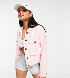 Розовый свободный шакет с заниженными карманами Missguided-Розовый цвет