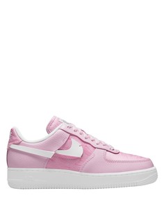 Кроссовки белого и нежно-розового цвета Nike Air Force 1 07 LXX-Розовый цвет