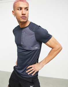 Спортивная футболка с карманом в утилитарном стиле ASOS 4505-Голубой