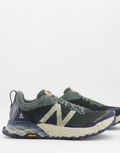 Серо-зеленые кроссовки New Balance Trail Fresh Foam Hierro-Серый