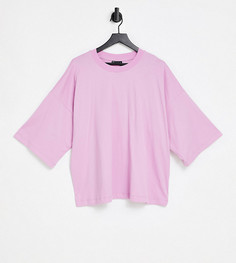 Футболка в стиле super oversized лавандового цвета ASOS DESIGN Curve-Фиолетовый цвет