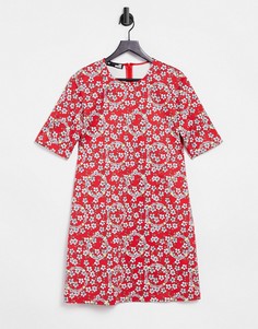 Платье-футболка с принтом Love Moschino-Многоцветный
