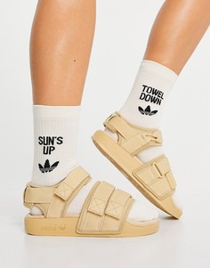 Бежевые сандалии adidas Originals Adilette-Светло-бежевый