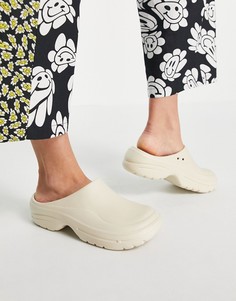 Бежевые шлепанцы-клоги ASOS DESIGN Manta-Светло-бежевый