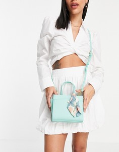 Мятно-зеленая сумка через плечо с шарфом Steve Madden Bolton-Зеленый цвет