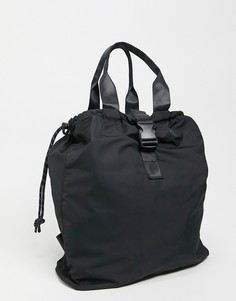 Черный рюкзак с контрастными шнурками ASOS DESIGN