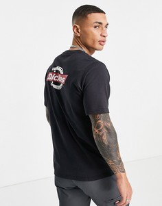 Черная футболка с принтом на спине Dickies Ruston-Черный