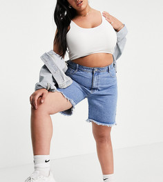 Синие джинсовые шорты Missguided Plus-Голубой