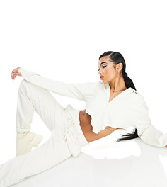 Джоггеры от комплекта с эластичным поясом цвета экрю ASYOU-Белый