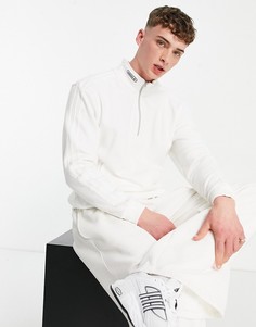 Белый свитшот с молнией 1/4 adidas Originals SPRT