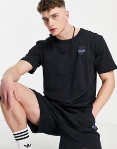 Черная футболка с абстрактным рисунком adidas Originals RYV-Черный