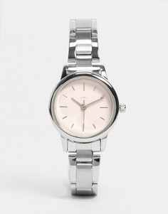 Серебристые женские часы-браслет с розовым циферблатом Limit-Серебристый