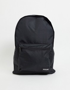 Рюкзак черного цвета с белым логотипом French Connection-Черный цвет