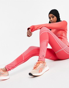 Бесшовные леггинсы с контурами в стиле колор-блок ASOS 4505-Красный