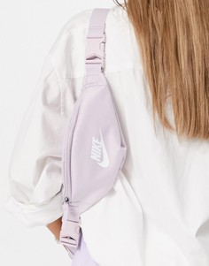 Сумка-кошелек на пояс светло-сиреневого цвета с логотипом Nike-Фиолетовый цвет