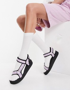 Фиолетовые сандалии в спортивном стиле в мелкую клетку ASOS DESIGN Fix Up-Фиолетовый цвет