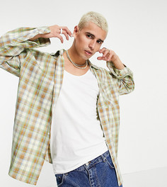 Рубашка в клетку с вышитым логотипом Reclaimed Vintage Inspired-Многоцветный