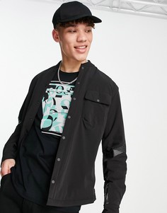 Рубашка BOSS Athleisure Bonne-Черный цвет