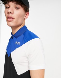 Футболка-поло BOSS Athleisure Philix-Черный цвет