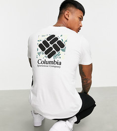 Белая футболка с принтом на спине Columbia Rapid Ridge – эксклюзивно для ASOS-Белый