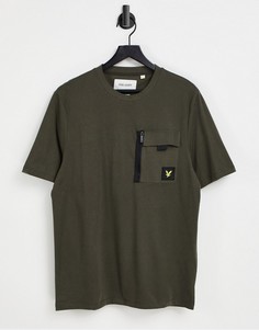 Футболка с карманом на груди Lyle & Scott-Зеленый цвет