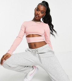 Нежно-розовый топ с вырезом (от комплекта) Missguided MSGD-Розовый цвет