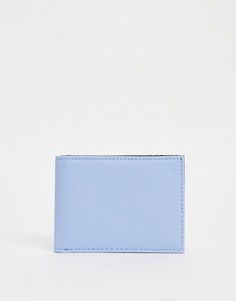 Складной кошелек с отделением для пластиковых карт голубого цвета ASOS DESIGN-Голубой