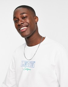 Белый свитшот с круглым вырезом и графическим принтом Levis-Черный Levis®