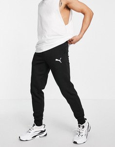 Черные джоггеры с логотипом в виде кошки Puma Essentials-Черный