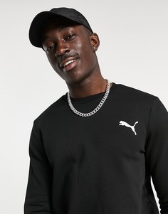 Черный свитшот с логотипом в виде кошки Puma Essentials-Черный цвет
