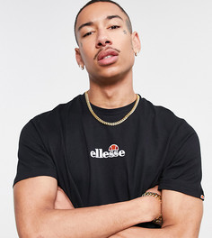 Черная футболка с небольшим логотипом в центре ellesse – эксклюзивно для ASOS-Черный