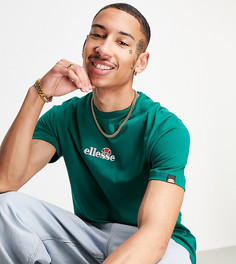 Зеленая футболка с небольшим логотипом в центре ellese – эксклюзивно для ASOS-Зеленый цвет Ellesse
