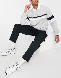 Черные суженные книзу брюки карго в стиле "oversized" ASOS DESIGN-Черный цвет