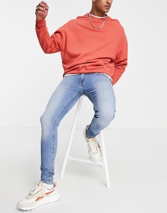 Голубые джинсы с напылением Jack & Jones Intelligence Tom-Голубой