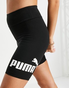 Черные шорты-леггинсы Puma essentials-Черный цвет