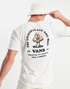 Светлая футболка с принтом на спине Vans Fun Guy-Белый