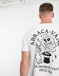 Белая футболка с принтом "Abraca-vans" на спине Vans-Белый