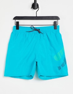 Бирюзовые пляжные шорты в стиле волейбольных длиной 5 дюймов Nike Swimming-Зеленый цвет