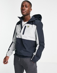 Куртка на молнии в стиле колор-блок Lyle & Scott-Темно-синий