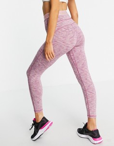 Розовые укороченные леггинсы многооттеночного окрашивания Nike Pro Training-Розовый цвет