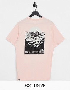 Розовая футболка The North Face Back Natural Wonders – эксклюзивно для ASOS-Розовый цвет