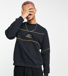 Черный бейсбольный свитшот New Balance – эксклюзивно для ASOS-Черный цвет