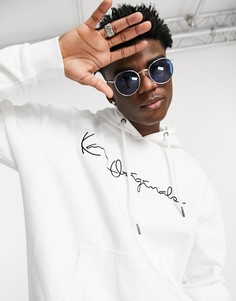 Худи белого цвета Karl Kani originals-Белый