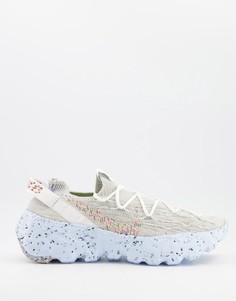 Белые кроссовки Nike Space Hippie 04-Белый