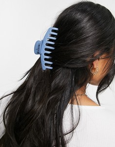 Голубая заколка-краб для волос ASOS DESIGN-Голубой