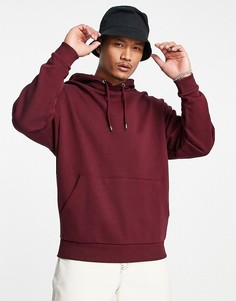 Бордовый oversize-худи ASOS DESIGN-Красный