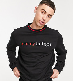 Черный свитшот для дома с логотипом на груди Tommy Hilfiger – эксклюзивно для ASOS-Черный цвет