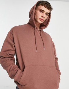 Худи в стиле oversized выбеленного коричневого цвета (от комплекта) ASOS DESIGN-Коричневый цвет