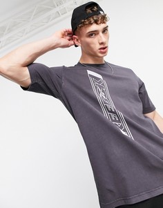 Черная футболка с принтом Reebok Classics-Черный цвет